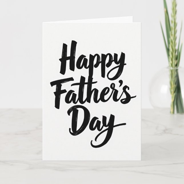Vivid Fathers Day Brush Card (Front)