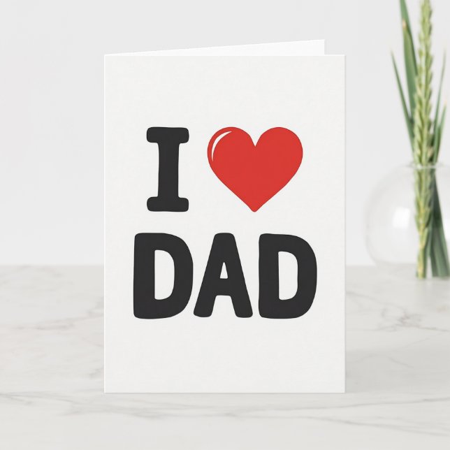 Vivid Fathers Day Graphic Card (Front)
