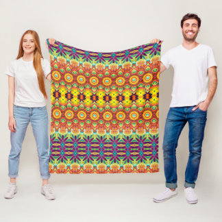Vivid Fleece: Trendy Blanket Patterns on Zazzle