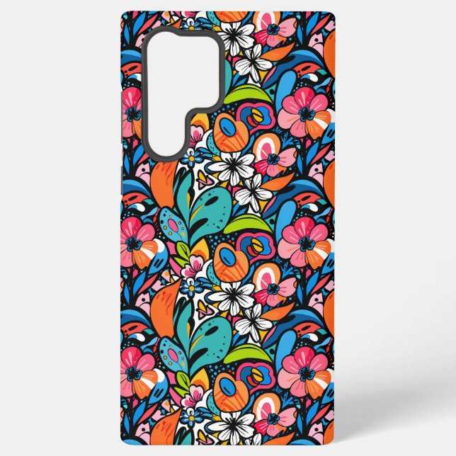 Vivid Floral Garden Bliss Samsung Galaxy Case (Back)