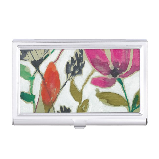 Vivid Flowers Business Card Case (Front)