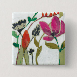 Vivid Flowers Button