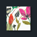 Vivid Flowers Canvas Print<br><div class="desc">Vivid Flowers II by Jennifer Goldberger. Collection of individual flowers in a vivid color palette.</div>