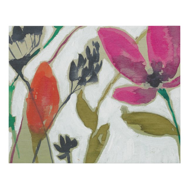 Vivid Flowers Faux Canvas Print (Front)