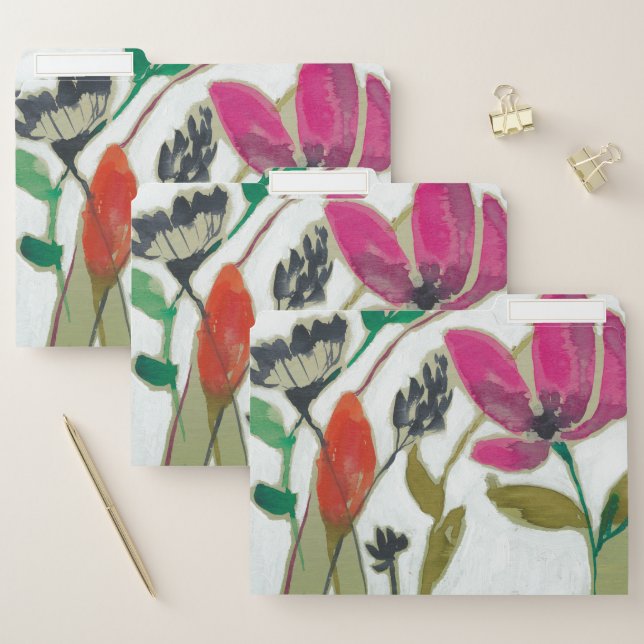 Vivid Flowers File Folder (Set)