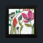 Vivid Flowers Gift Box<br><div class="desc">Vivid Flowers II by Jennifer Goldberger. Collection of individual flowers in a vivid color palette.</div>