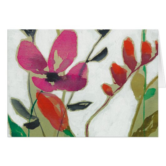 Vivid Flowers I Cards (Front Horizontal)