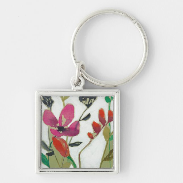 Vivid Flowers I Keychain (Front)