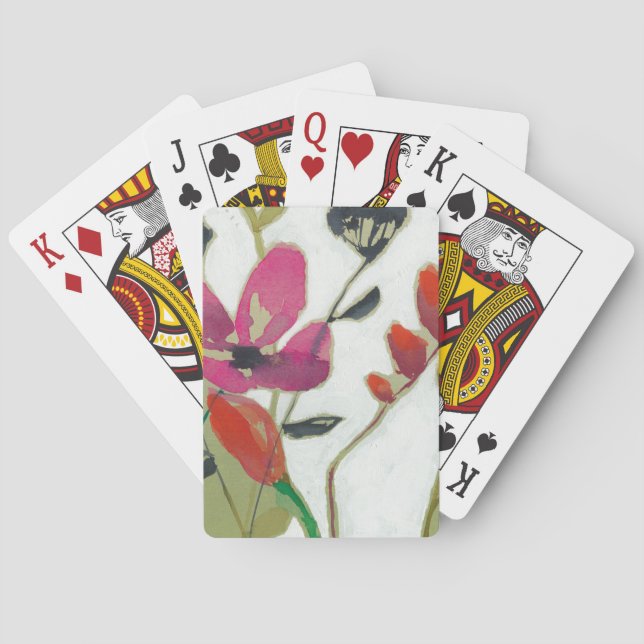 Vivid Flowers I Poker Cards (Back)