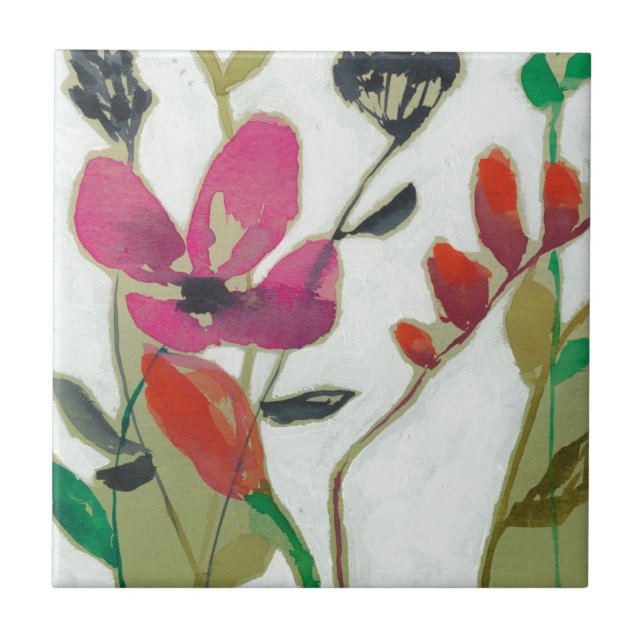 Vivid Flowers I Tile (Front)
