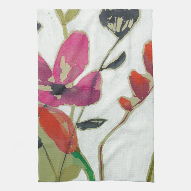 Vivid Flowers I Towel (Vertical)