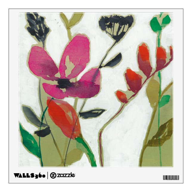 Vivid Flowers I Wall Decal (Front)