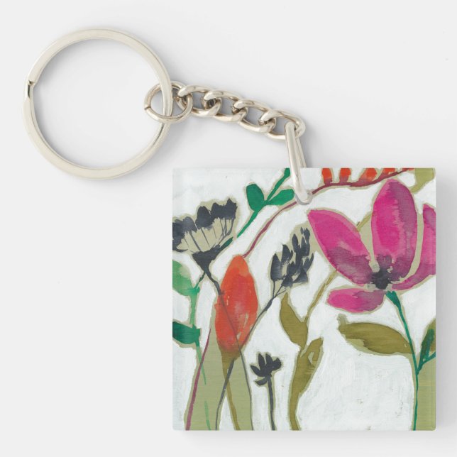 Vivid Flowers Keychain (Front)