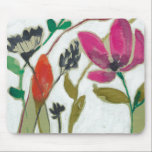 Vivid Flowers Mouse Pad<br><div class="desc">Vivid Flowers II by Jennifer Goldberger. Collection of individual flowers in a vivid color palette.</div>