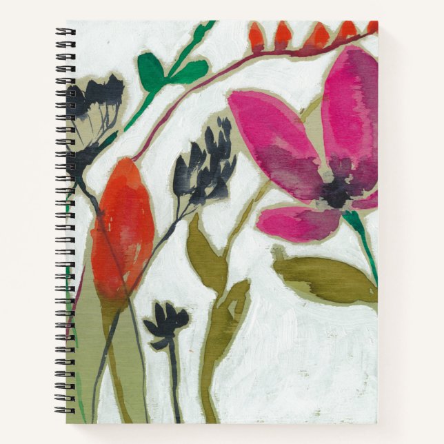 Vivid Flowers Notebook (Front)