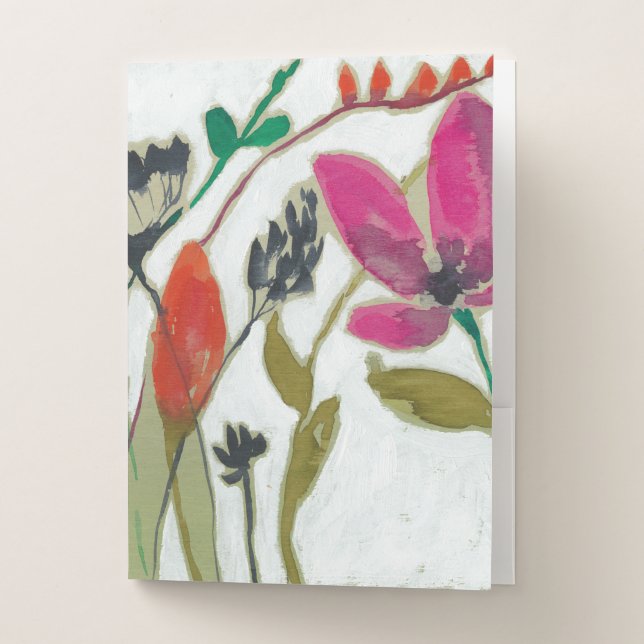 Vivid Flowers Pocket Folder (Front)
