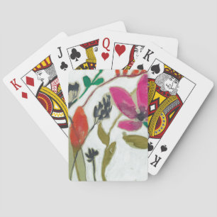 Vivid Flowers Poker Cards