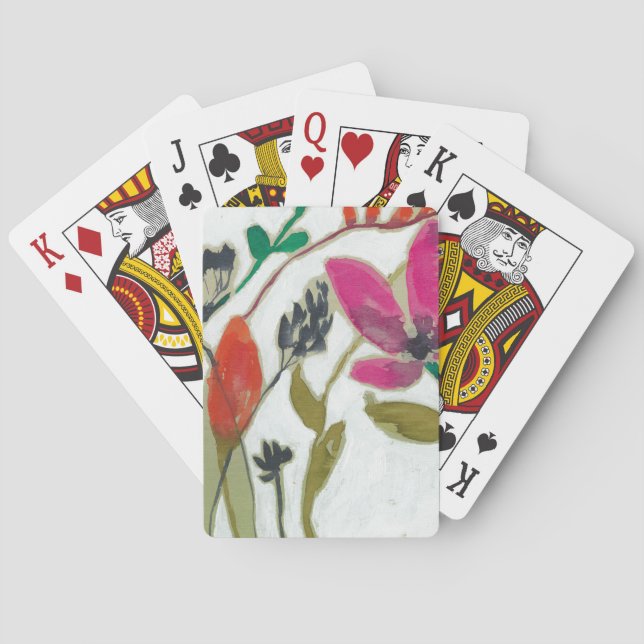 Vivid Flowers Poker Cards (Back)