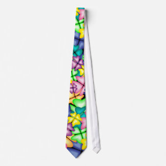 vivid flowers tie