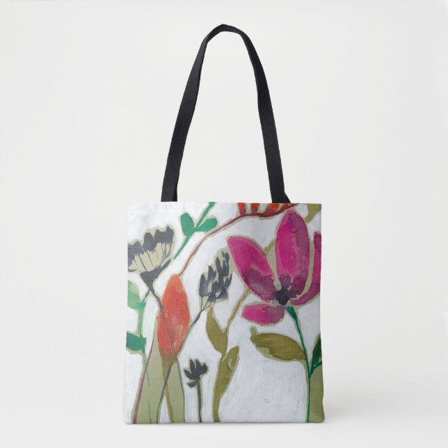 Vivid Flowers Tote Bag (Front)