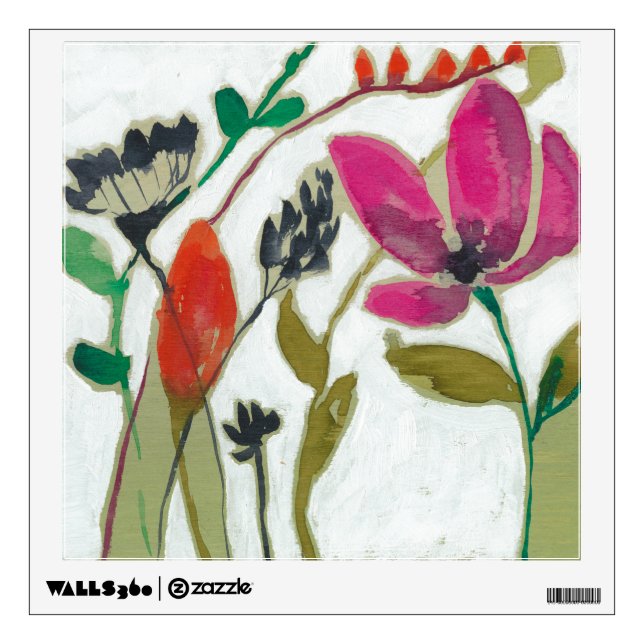 Vivid Flowers Wall Decal (Front)
