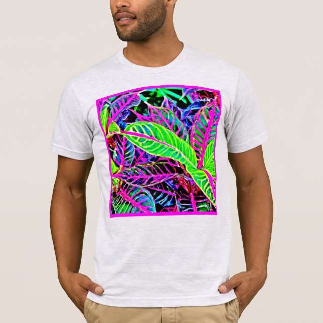 Vivid Foliage Elegance Pattern T-Shirt (Front)