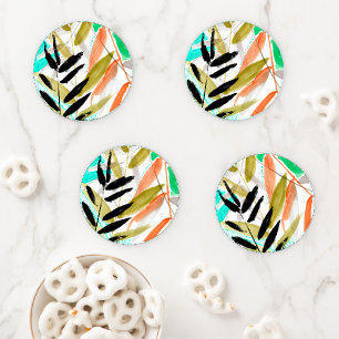 Vivid Fronds II Coaster Set