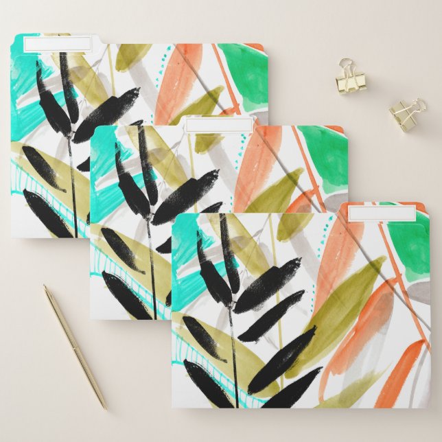 Vivid Fronds II File Folder (Set)
