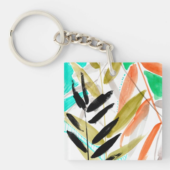Vivid Fronds II Keychain (Front)