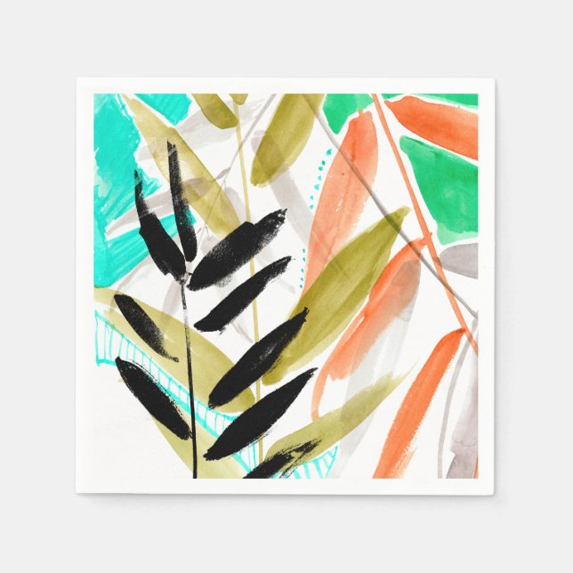 Vivid Fronds II Napkins (Front)