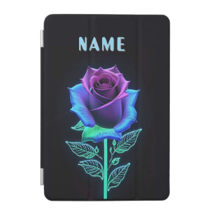 Vivid Glowing Flower with Neon Accents iPad Mini Cover