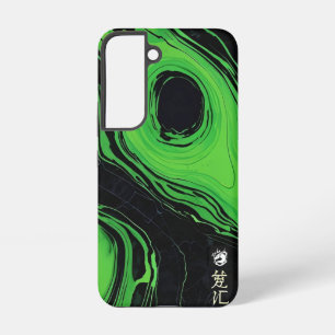 Vivid Green Marble Samsung Galaxy S22 Case