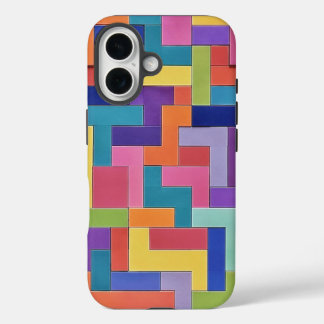 Vivid Grid iPhone 16 Case