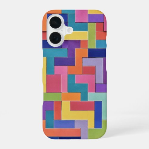 Vivid Grid iPhone 16 Case