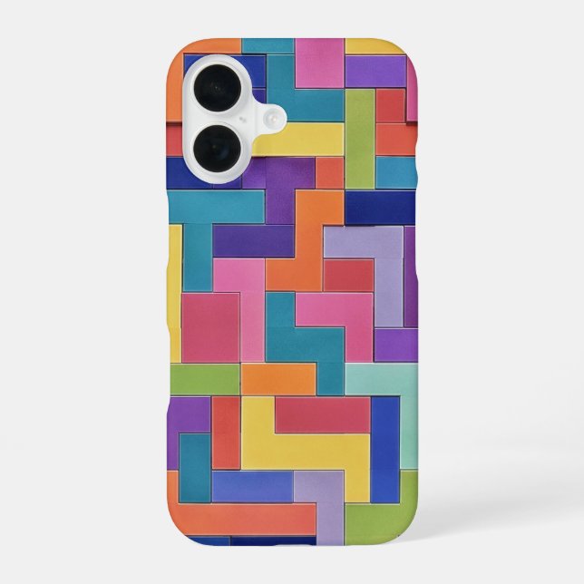 Vivid Grid iPhone Case (Back)