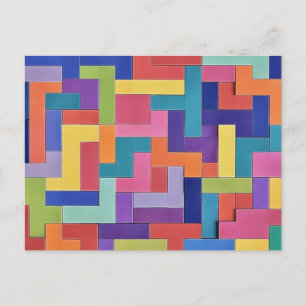 Vivid Grid Postcard