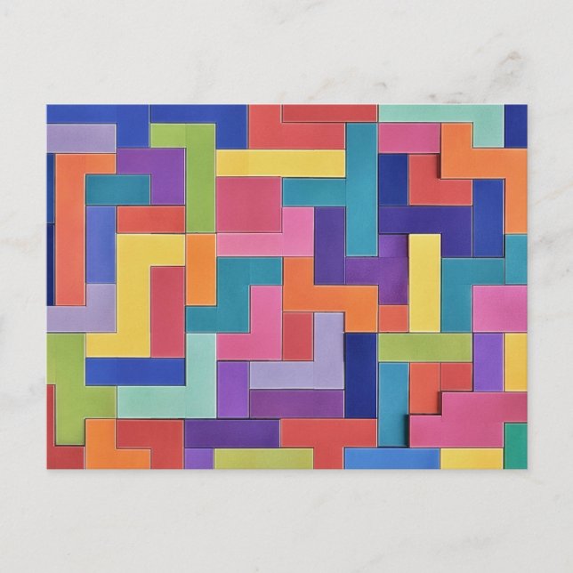 Vivid Grid Postcard (Front)