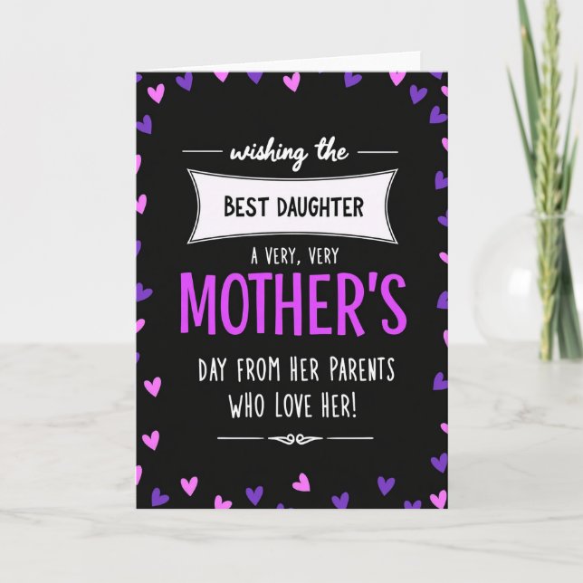 Vivid Hearts Mothers Day Card (Front)