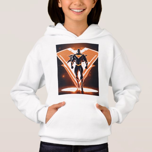 Vivid Heroes" "Power Pose Collective" "Dynamic Duo Hoodie (Front)