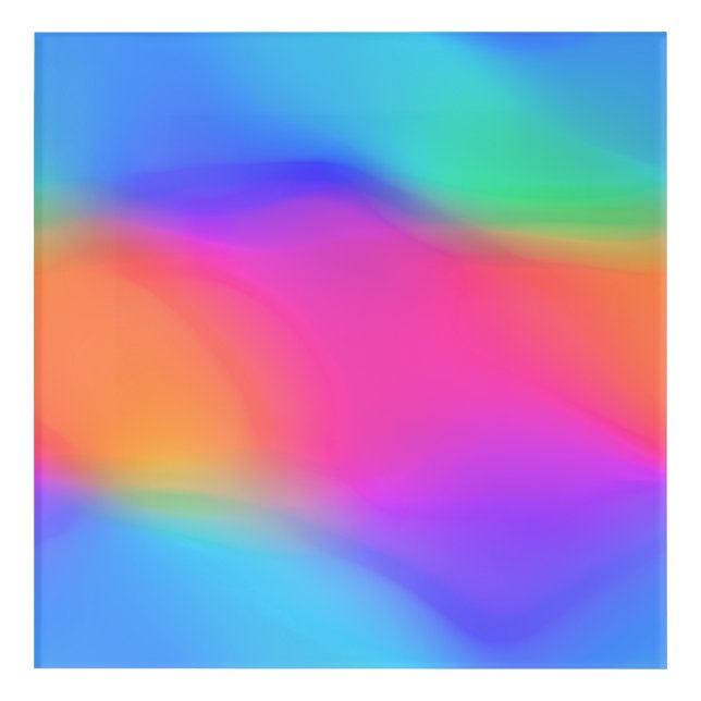 Vivid Holographic Acrylic Wall Art (Front)
