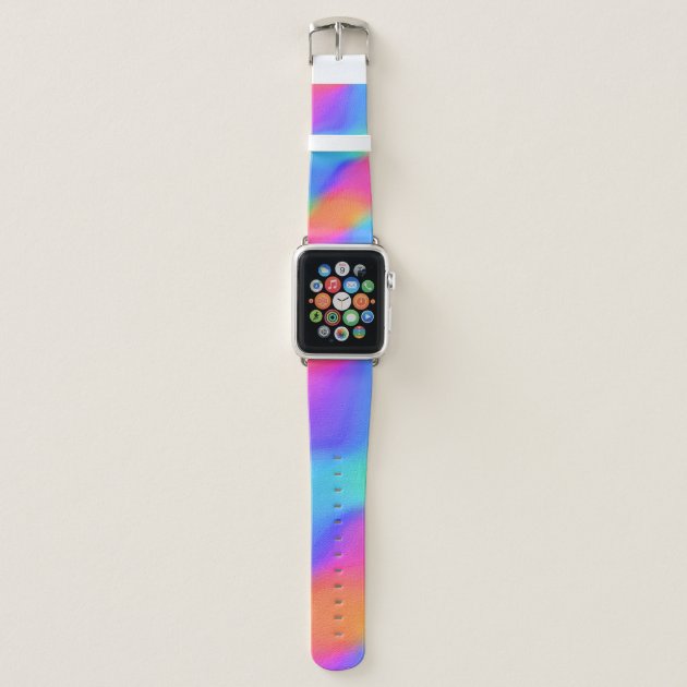 Vivid Holographic Apple Watch Band Zazzle