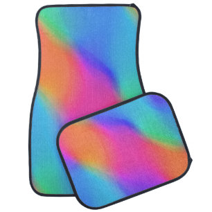 Vivid Holographic Car Mats Set