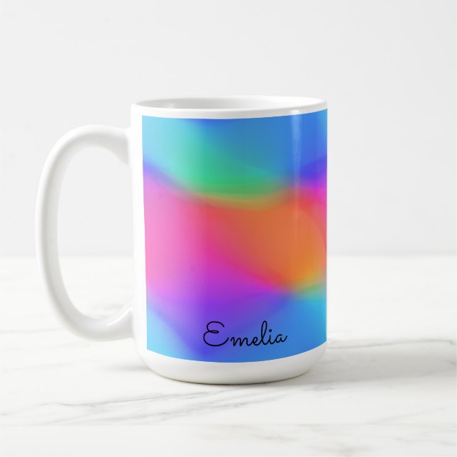 Vivid Holographic Personalized Mug (Left)