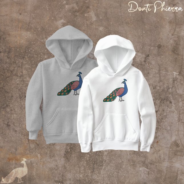 Vivid Humble Peacock  Hoodie (Creator Uploaded)