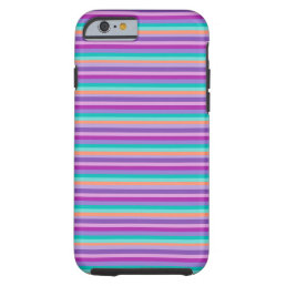 Vivid iPhone 6/6s, Tough Purple Stripes Tough iPhone 6 Case