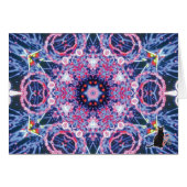 Vivid Kaleidoscope Greeting Card (Front Horizontal)