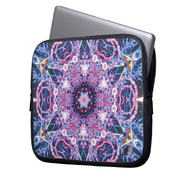 Vivid Kaleidoscope Laptop Sleeve (Front Left)