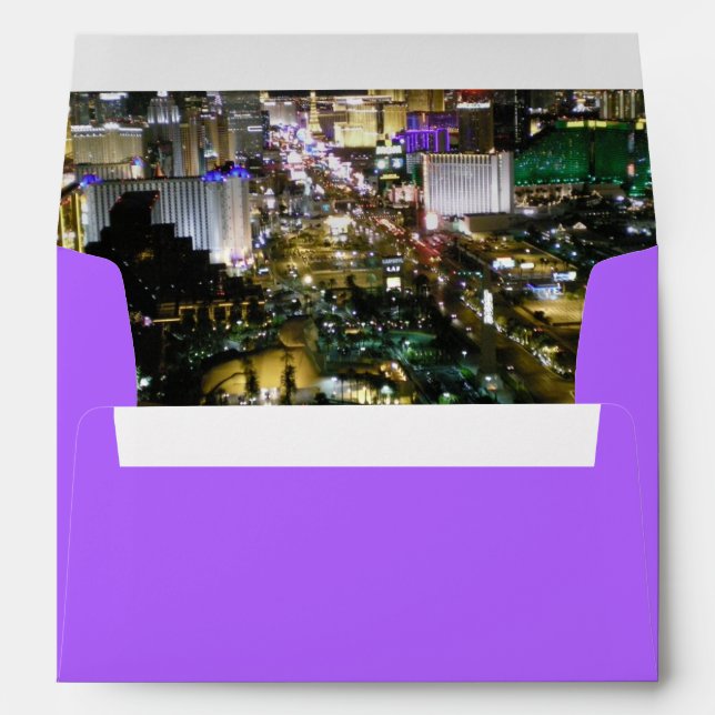 Vivid Las Vegas Boulevard Aerial View Design Envelope (Back (Bottom))