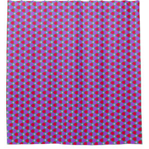 Vivid Lavender and Cherry Shower Curtain