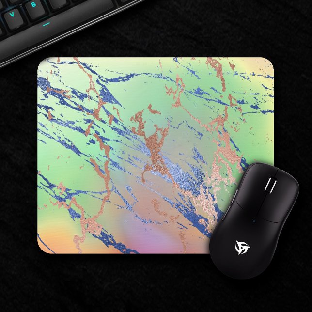 Vivid Marble | Colorful Bold Pastel Watercolor Mouse Pad (Creator Uploaded)